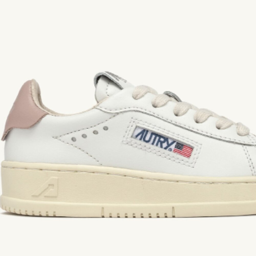 NIB Autry Dallas Kids Low ~ White/Powder Pink ~ Size 13